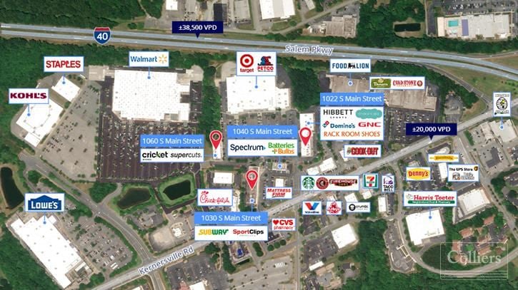 Three Retail Suites Available for Lease in Kernersville, NC