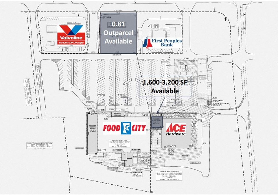 Inline Space Available – Revitalized Food City Shopping Center on Asheville Hwy
