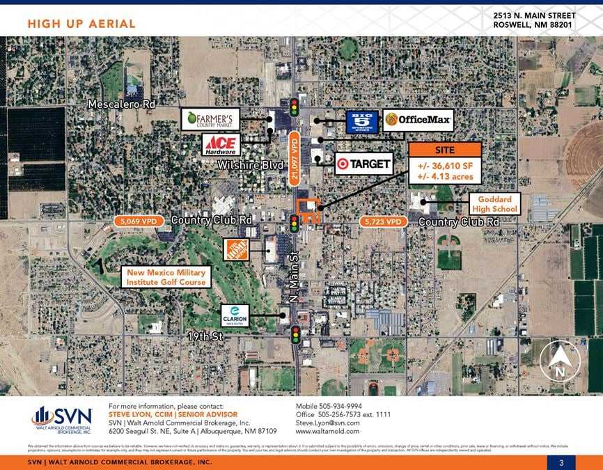 Anchor building for lease - 36,610+-sf in Roswell, NM