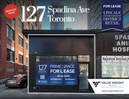 Retail space for Rent at 127 Spadina Avenue in Toronto