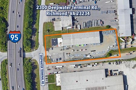 FOR LEASE: 25,065 SF Warehouse |  I-95 Frontage Exit 69 | 2.54+/- Acre Site W/ Fenced Lot - Richmond
