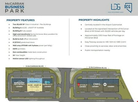 Industrial space for Rent at 1900&1950 S McCarran Blvd in Reno