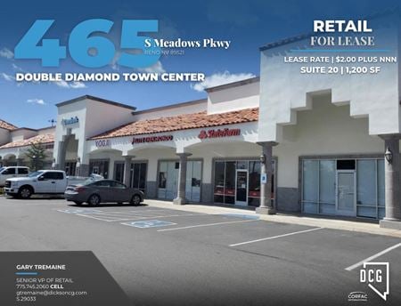 Retail space for Rent at 465 S Meadows Pkwy Suite 20 in Reno