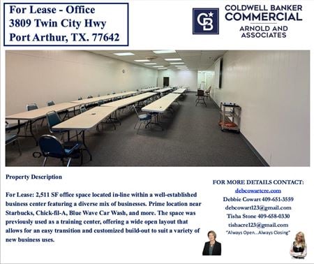 Office space for Rent at 3809 Twin City Hwy in Port Arthur