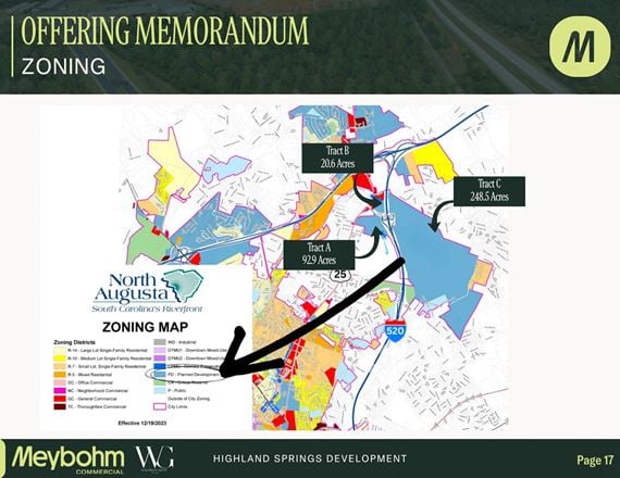 Highland Springs Development | 362 Commercial Acres Available