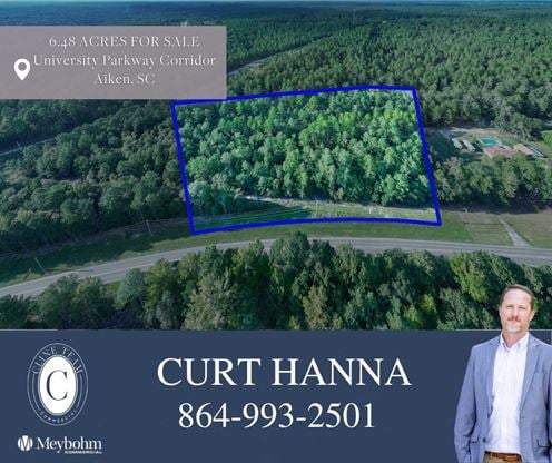 Well-Located 6.48 Acres | University Parkway Corridor | Aiken, SC