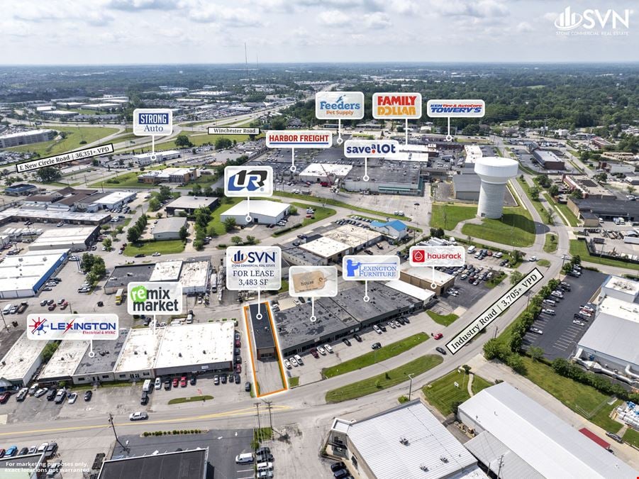 3,483 SF Lexington Industrial Space