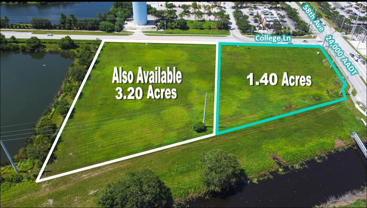 1.40 - 4.60 Acres of Vacant Land