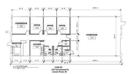 Industrial space for Rent at 1213 Arrowhead Court in Crown Point