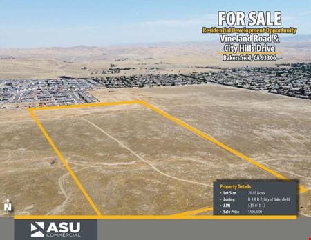 Land space for Sale at Vineland Rd & City Hills Dr. in Bakersfield