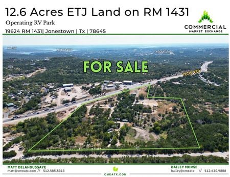 VacantLand space for Sale at 19624 Ranch Road 1431 in Jonestown