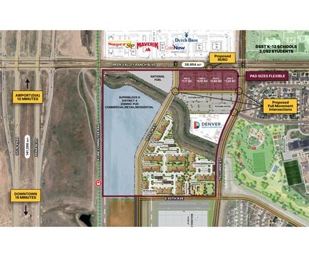 Retail space for Rent at Green Valley Ranch Boulevard and Pena Boulevard - SEQ in Denver