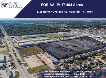 VacantLand space for Sale at 5325 Barker Cypress Rd in Houston