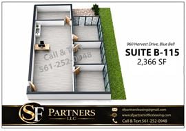 2366 SF Suite B115 Professional and Medical Office Space