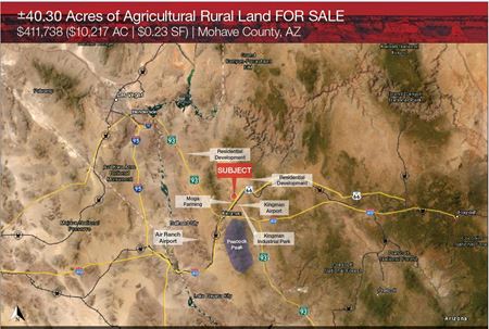 VacantLand space for Sale at ±40.30 Acres of Agricultural Rural Land in Mohave County