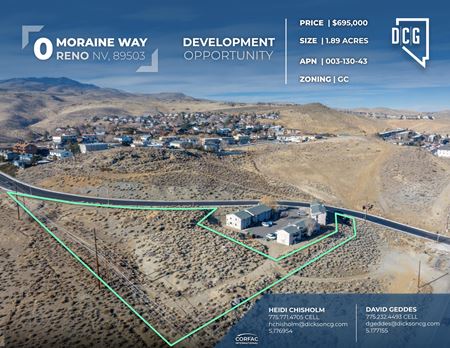 VacantLand space for Sale at 0 Moraine Way in Reno