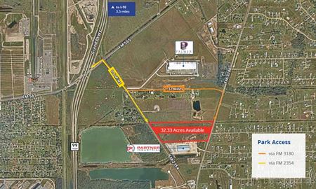 For Sale, Lease or BTS | Approximately ±32.33 Acres Available in Baytown, TX. - Baytown