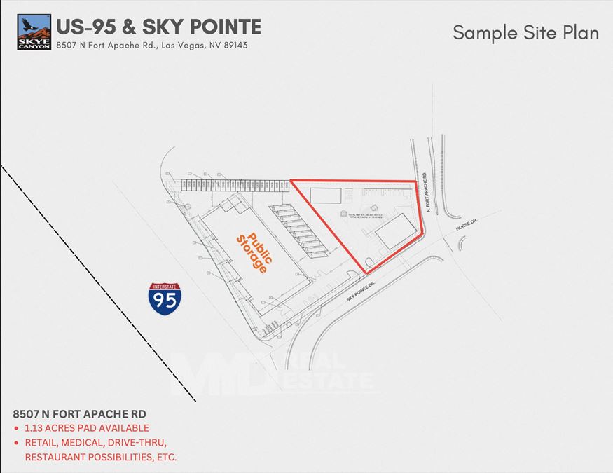 US-95 / Sky Pointe Dr Retail Pad