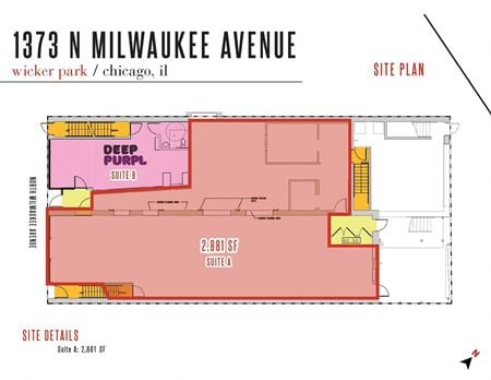 Retail space for Rent at 1373 N. Milwaukee Avenue in Chicago