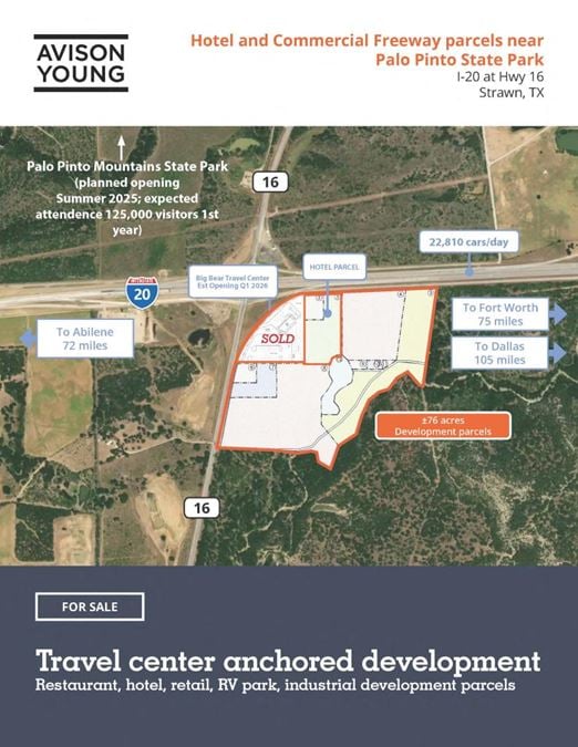 +/- 76 ac freeway development parcels