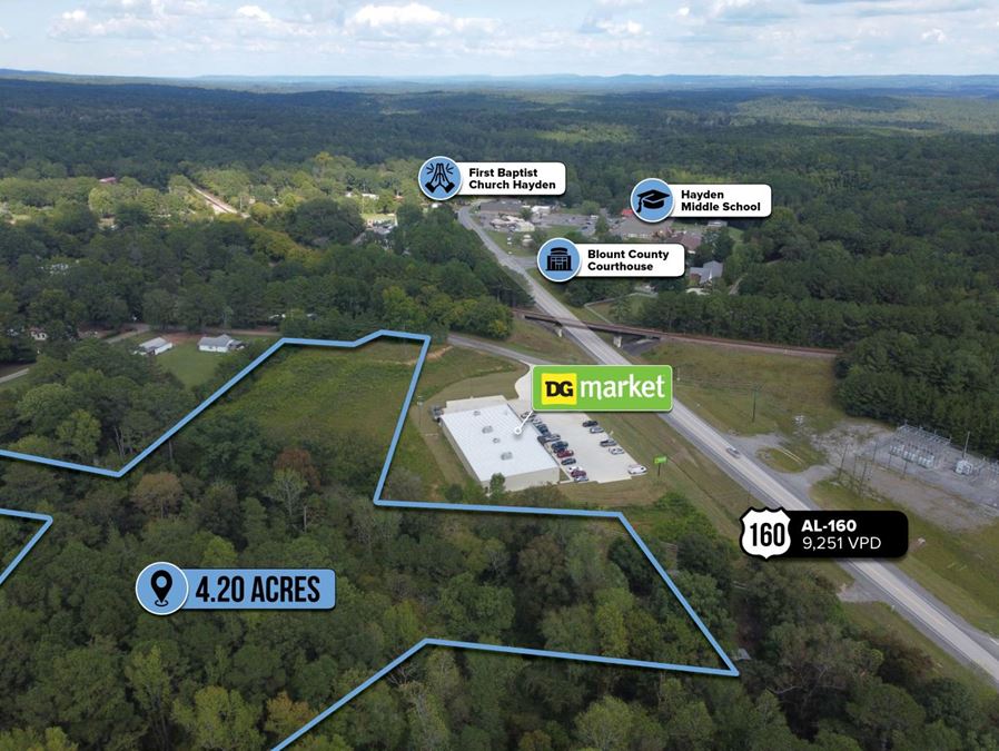 $1 Auction – 4.2 Acre Parcel | Dollar General Market Adjacent | Birmingham MSA