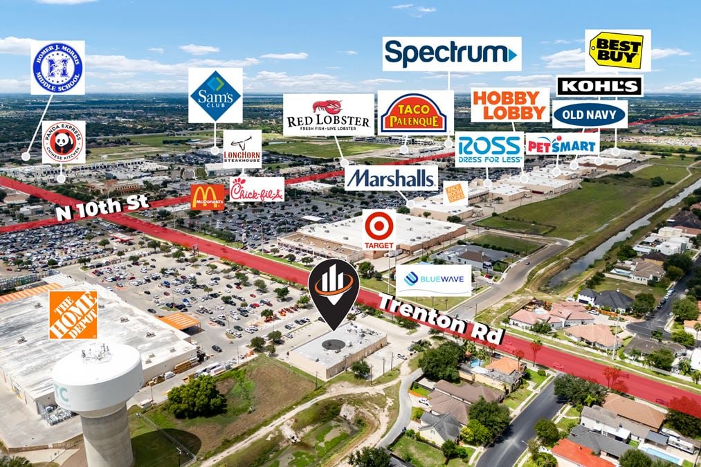 1,208 SF - 1,232 SF Retail Spaces | North McAllen