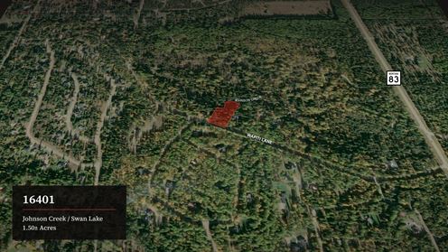 1.5 Acre Lot with Johnson Creek Frontage near Swan Lake