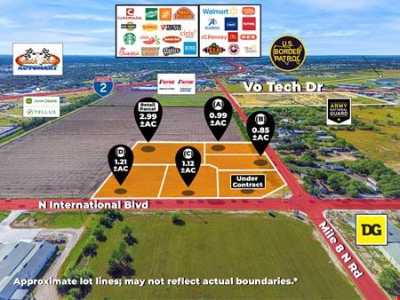 VacantLand space for Sale at  SW CORNER PIKE BLVD & FM 1015 INTERNATIONAL in Weslaco
