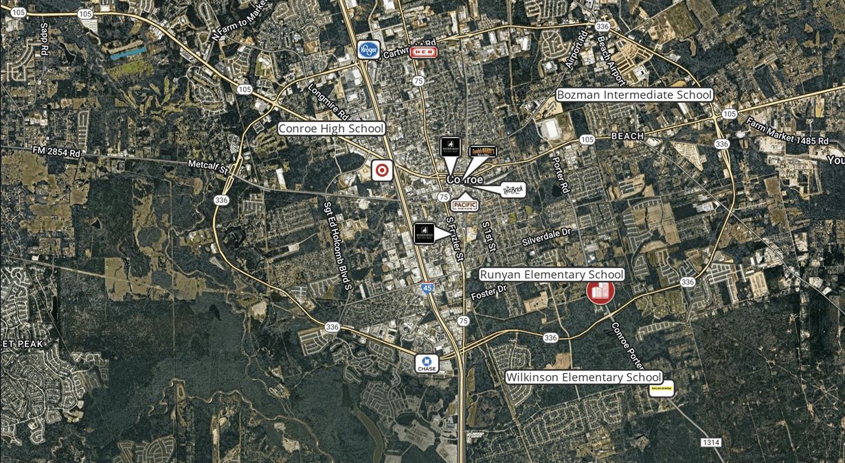 Unrestricted Versatile 1-Acre Commercial Property in Conroe –  Industrial Storage Shed & Carport & home