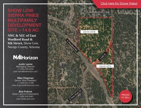 VacantLand space for Sale at NWC & NEC of East Woolford Road & 8th Street in Show Low