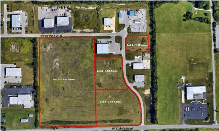 Metro Business Park Build to Suit Leaseback Building - 1.17 acres up to 18.16 ac