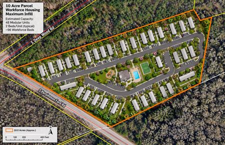 VacantLand space for Sale at Lat/Long 33.80098, -79.41391 Ten Plus or Minus Acre Tract in Johnsonville