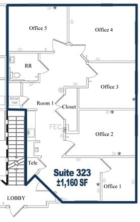 Fairmont Office Park | ±1,160 SF Class A Office Condominium | for Lease