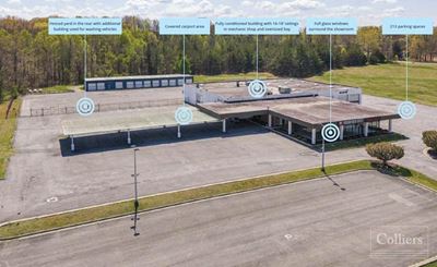 Former Auto Dealership For Sale in a Suburb of Lynchburg, VA
