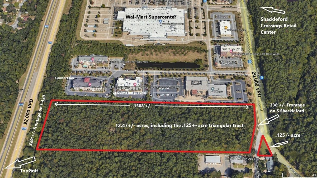 High-Visibility Mixed-Use Commercial Development Land Opportunity Along I-430 Corridor