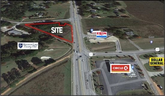 Houston Lake Rd & Sandefur Rd