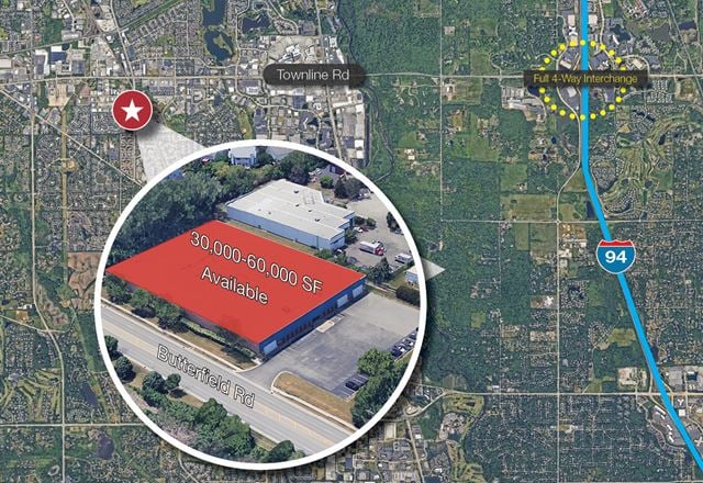 30,000 SF Available | 1700 S. Butterfield Road, Mundelein, IL
