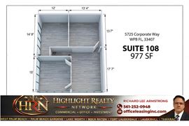 977 SF Suite 108 Professional and Medical Office Space