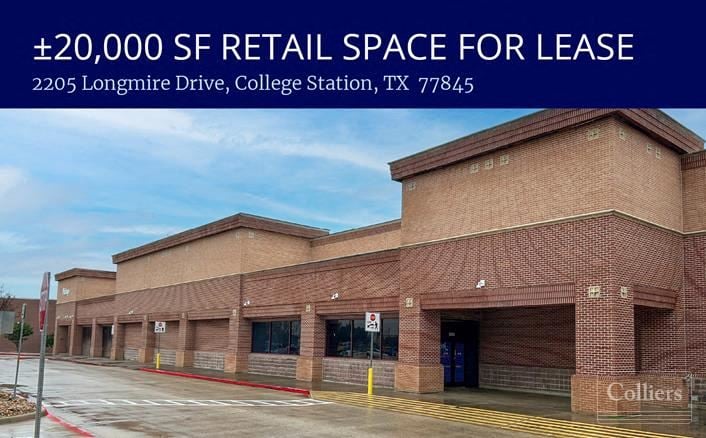 For Lease I ±20,000 SF RETAIL SPACE