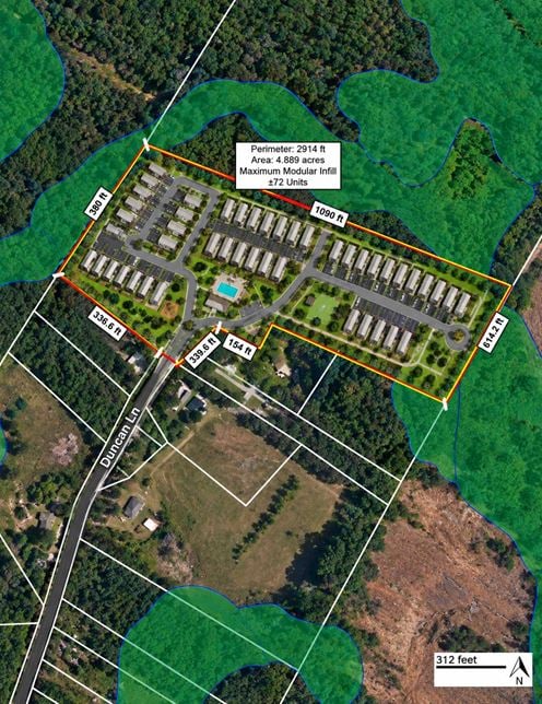 4.889 ACs Pamplico Region Florence County, SC Manufactured Housing Land/Home Site or Agriculture Worker Multifamily Site