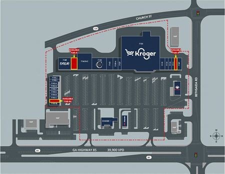 Retail space for Rent at 7125 GA-85 in Riverdale
