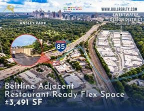 ±3,491 SF Flex Building | Restaurant-Ready | Beltline Adjacent | Armour Yards