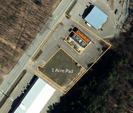 Belmont, NH - Retail End-Cap with Patio for Lease and Pad Site For Sale or Lease