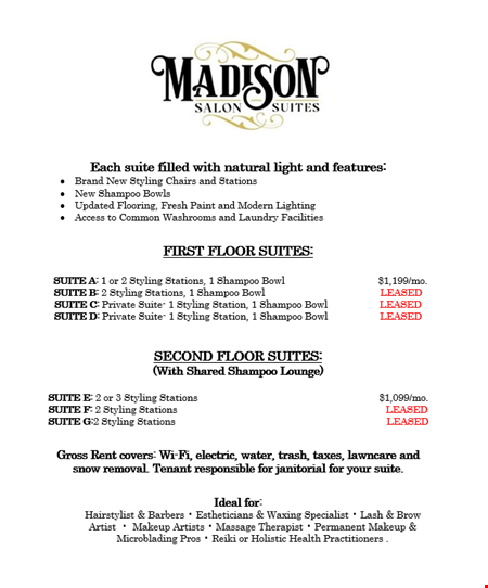 Retail space for Rent at 210 N Madison St in Woodstock