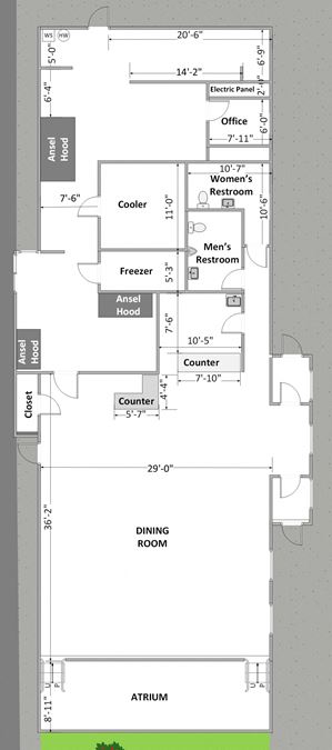 2,779SF RESTAURANT/RETAIL LOCATION - SALE/LEASE