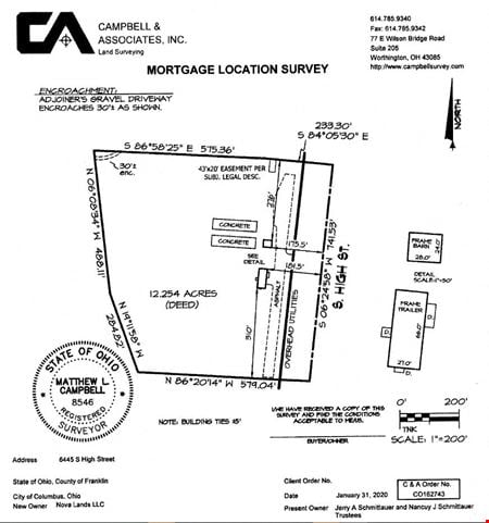VacantLand space for Rent at 6445 S High Street in Lockbourne