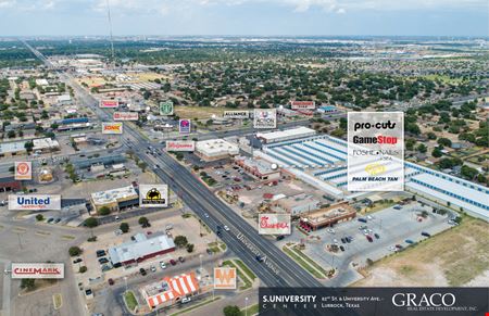 Retail space for Rent at 8215 University Avenue in Lubbock