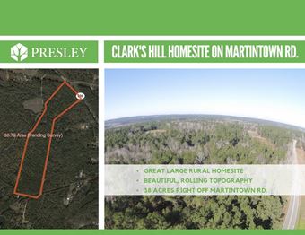 Clarks Hill Homesite Tract (Martintown Rd.)