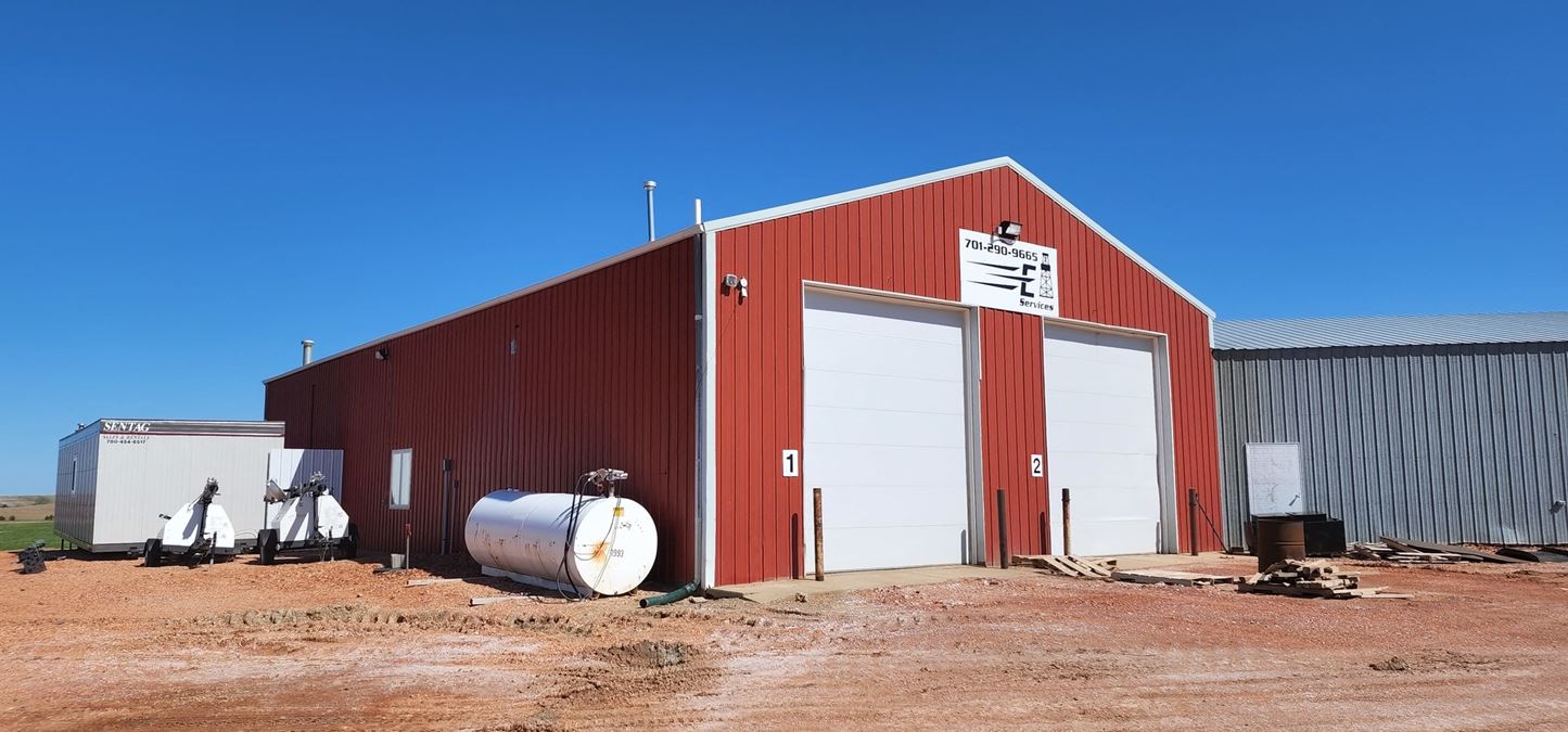 3200 SQ FT SHOP, PLUS 2 STORAGE SHEDS 3054 131st Ave SW, Belfield, ND