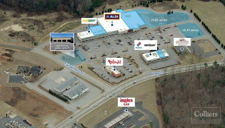Landrum Retail Center Big-Box and Shop Space Available